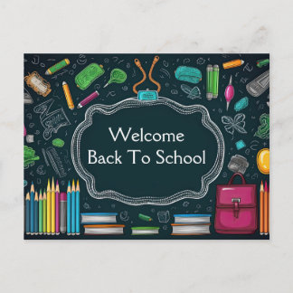 Welcome Back To School Postcard