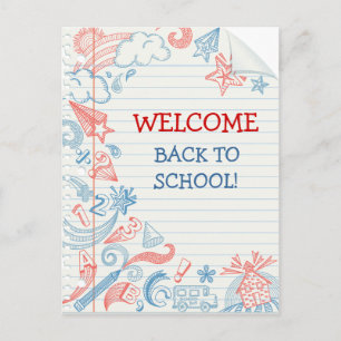 Welcome Back to School Postcard