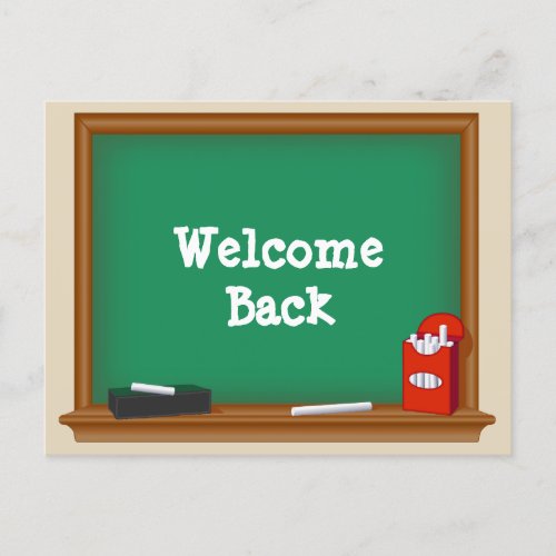 Welcome Back to School Postcard