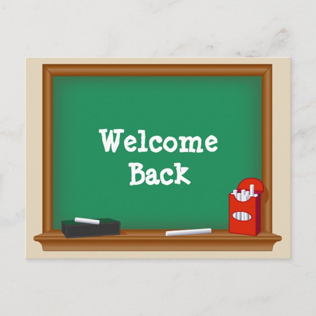Welcome Back to School Postcard (Front)