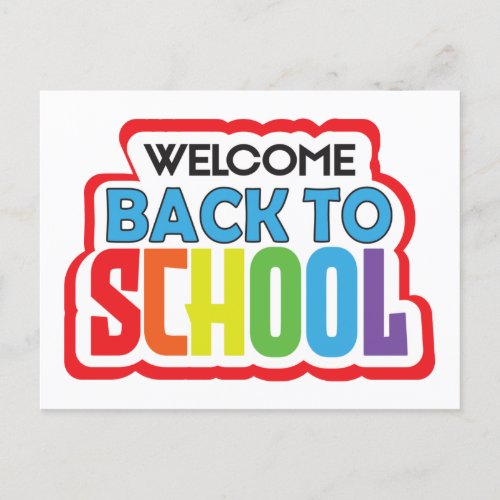 Welcome Back to School  Postcard