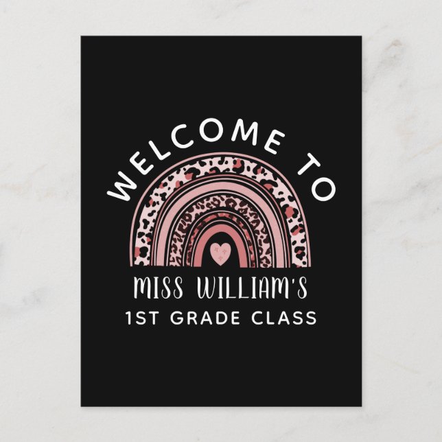 Welcome Back to School Postcard (Front)