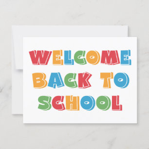 Welcome Back to school Postcard