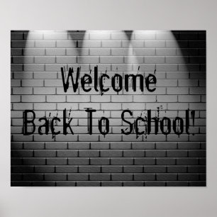 Welcome Back To School! Poster Print Sign