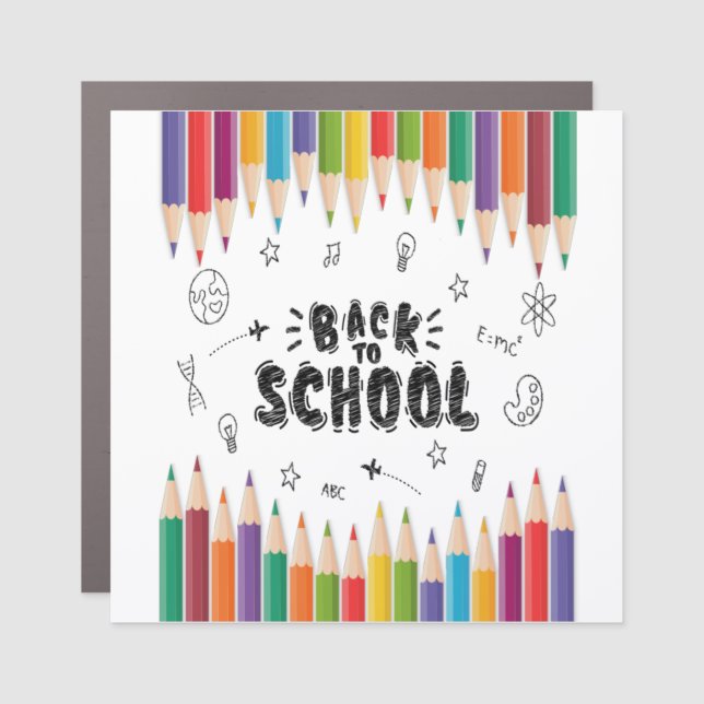 Welcome Back To School Shirt, First Day Of School Car Magnet (Front)