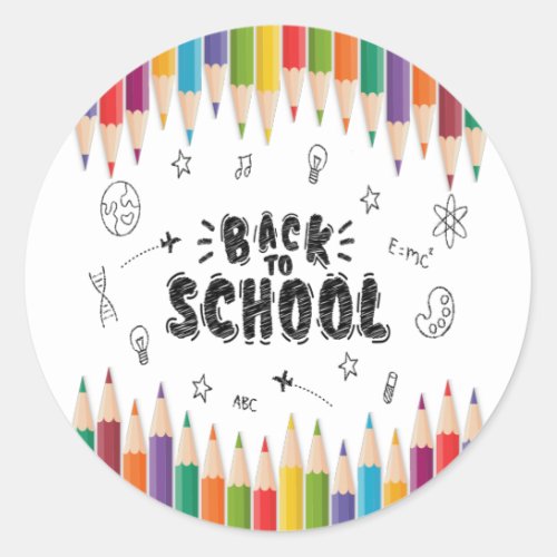 Welcome Back To School Shirt First Day Of School Classic Round Sticker