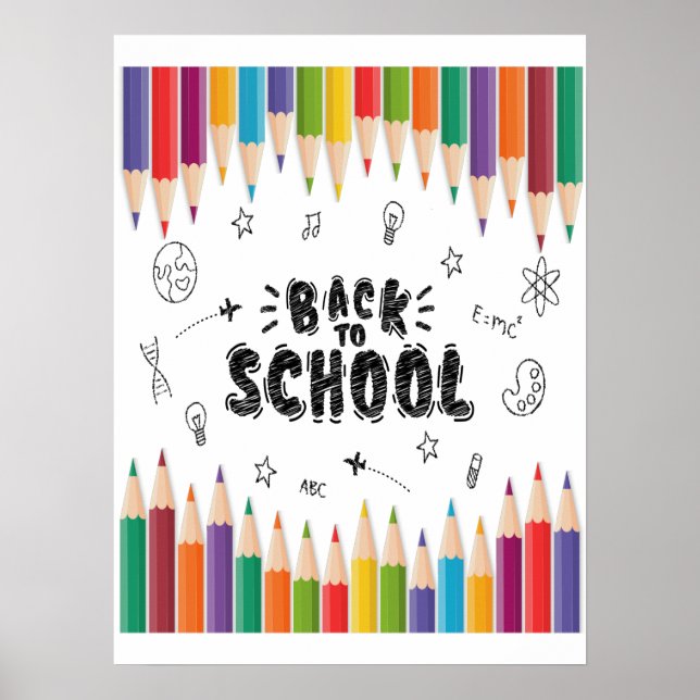 Welcome Back To School Shirt, First Day Of School Poster (Front)