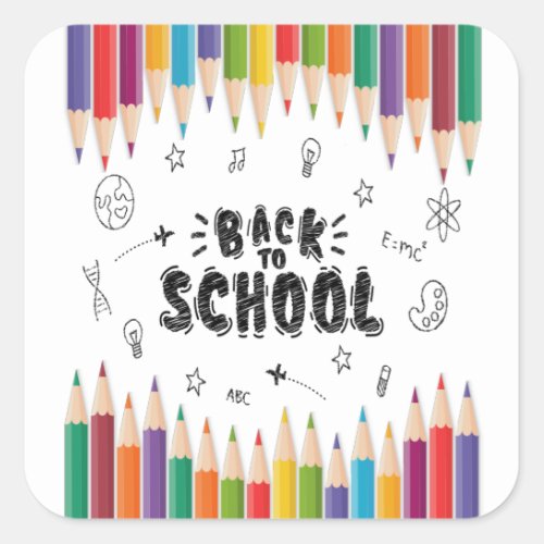 Welcome Back To School Shirt First Day Of School Square Sticker