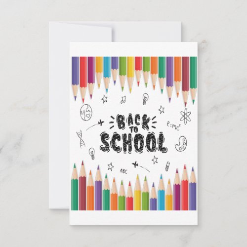 Welcome Back To School Shirt First Day Of School Thank You Card
