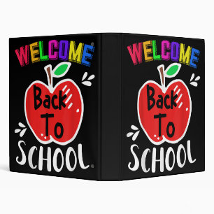 Welcome Back To School Shirt Funny Teachers Studen 3 Ring Binder
