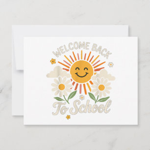 Welcome Back To School Shirts First day of school Thank You Card