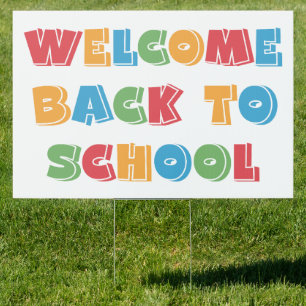 Welcome Back to School Sign