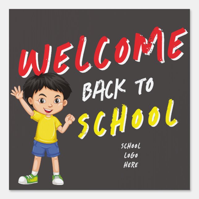 Welcome Back to School SIGN– Customizable Class Sign (Front)