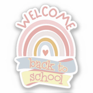 Welcome back to school sticker