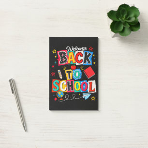 Welcome Back to School Teacher Happy First Day Post-it Notes