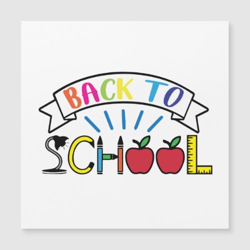 Welcome Back to School Teacher Life Magnetic Invitation