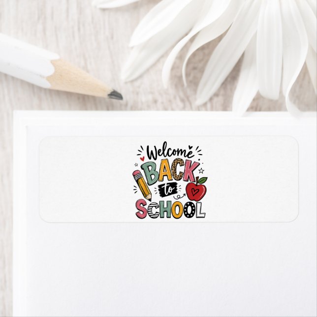 Welcome Back to School Teacher Student First Day Label (Insitu)