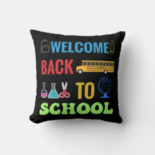 Welcome Back To School Throw Pillow