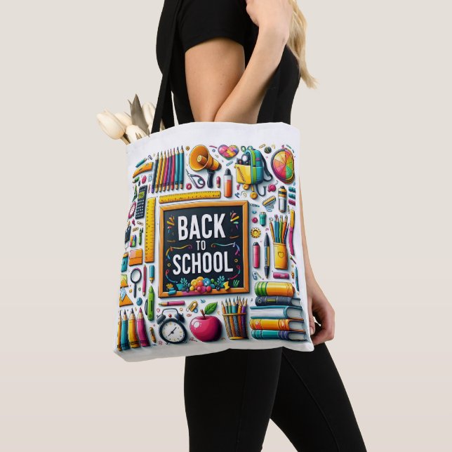 Welcome Back to School Tote Bag (Close Up)