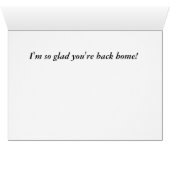 Welcome Back Yellow Rose Cards (Inside Horizontal (Bottom))