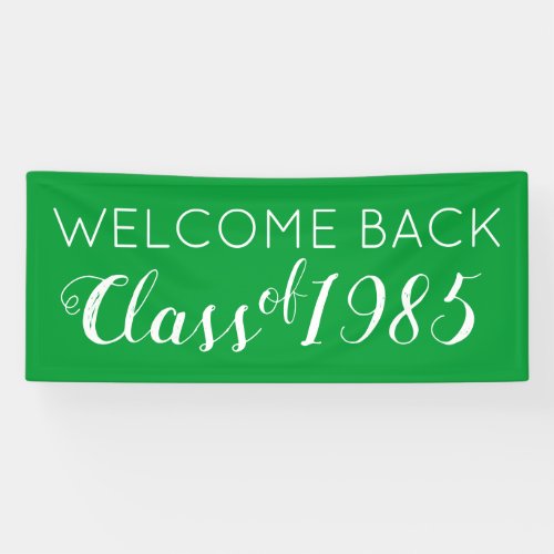 Welcome Back  Your Class Banner