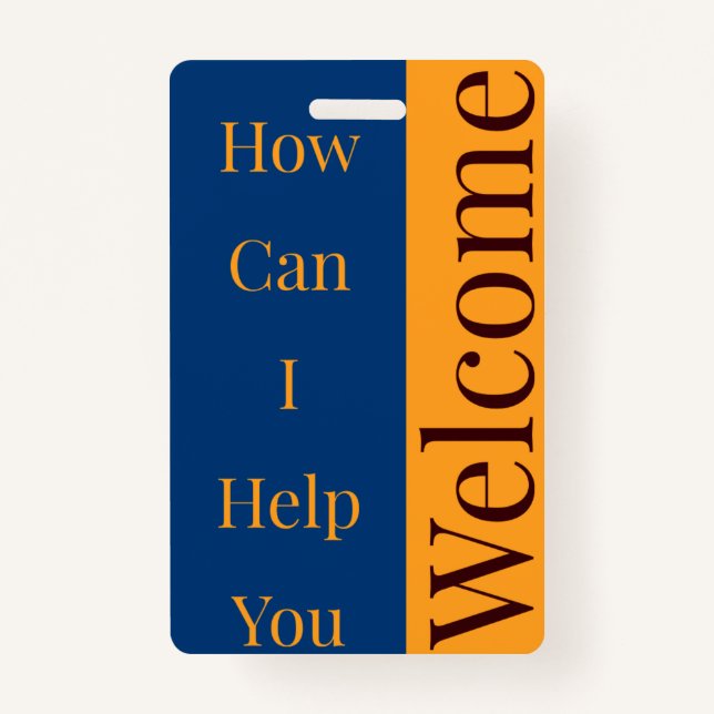 Welcome Badge (Front)