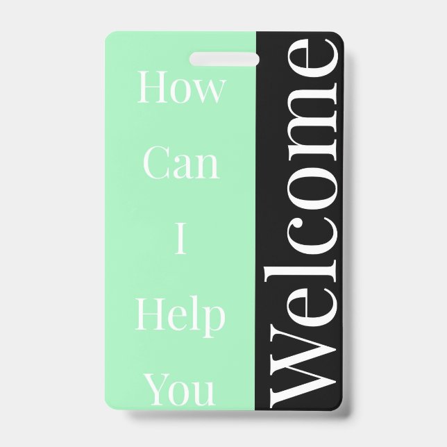 Welcome Badge (Front)