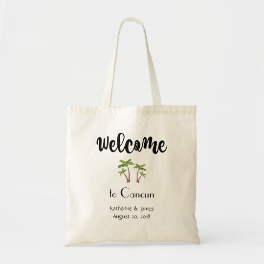 Welcome Bag Destination Wedding Customize Tote Bag Zazzle Com