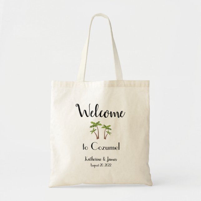 Welcome Bag, Destination Wedding (customize) Tote Bag (Front)