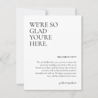 Welcome Bag Insert