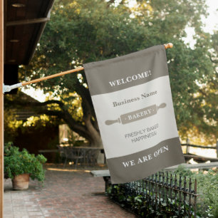 Welcome Bakery Rolling Pin Flag