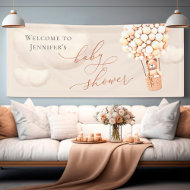 Welcome Banner Bear Baby Shower