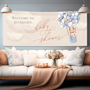 Welcome Banner Bear Baby Shower