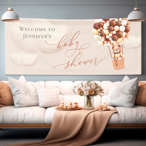 Welcome Banner Bear Baby Shower