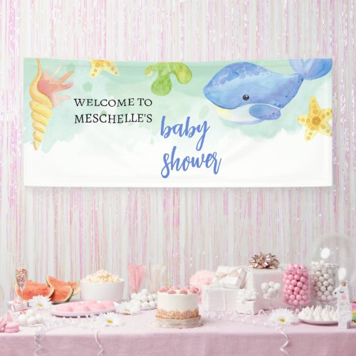 Welcome Banner Summer Under the Sea Baby Shower