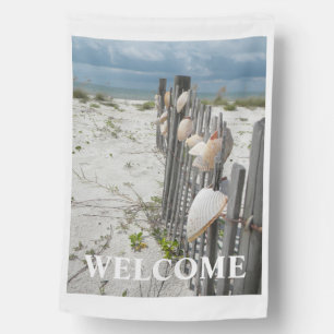 Welcome beach flag
