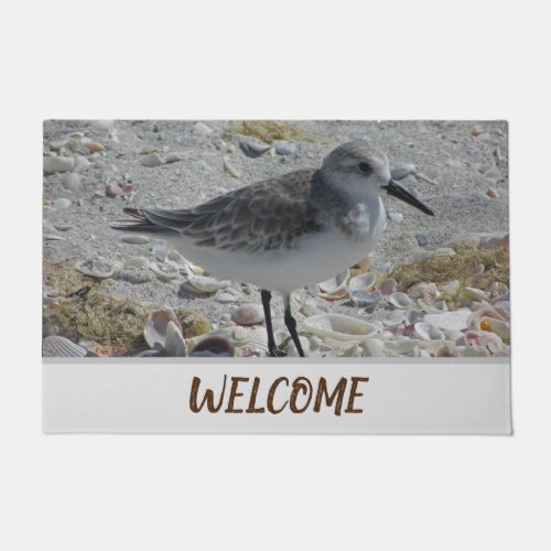 Welcome Beach House Coast Animal Photo Shore Bird Doormat