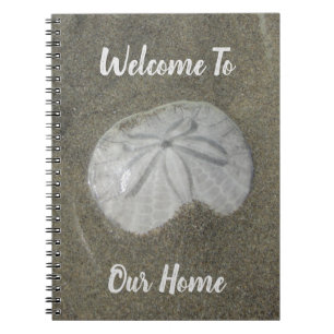 Welcome Beach House Rental Sand Dollar Photo Guest Notebook