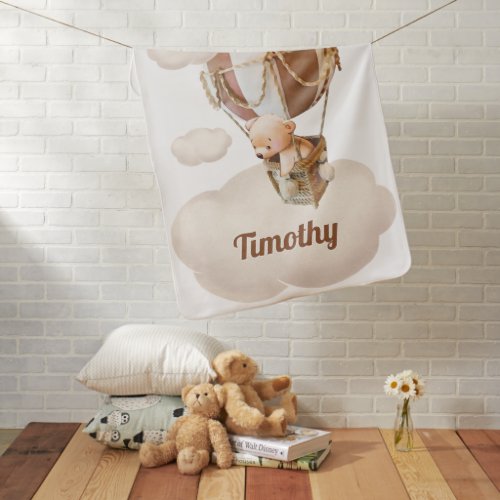 Welcome Bear Baby Baby Blanket