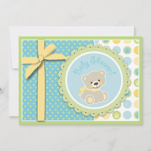 Welcome Bear Invitation Card