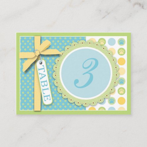 Welcome Bear Table Card Flat Business Card