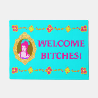 Welcome Bi%@%es Funny Colorful Doormat