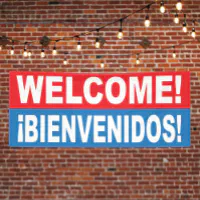 Bienvenidos Flag 3x5ft Welcome Banner Sign Bandera Bienvenidos Welcome