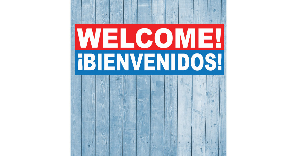 Spanish Metal Sign Bienvenidas Wall Art Plaque Espanol 