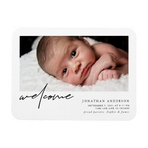 Welcome Birth Announcement Magnet
