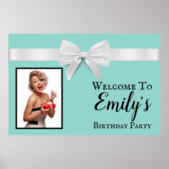 Welcome Birthday Party Sign (Front)