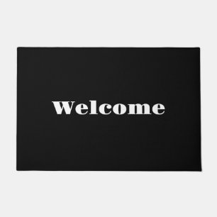 Welcome Black Doormat