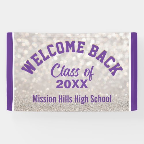 Welcome Bling Custom Class reunion banner