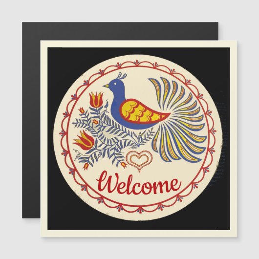 welcome Bluebird Hex Sign (Front/Back)