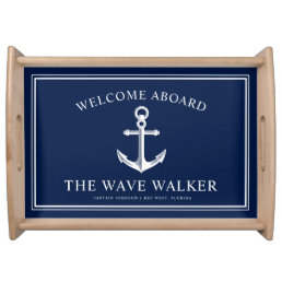 Welcome Boat Message | Nautical Themed Serving Tray